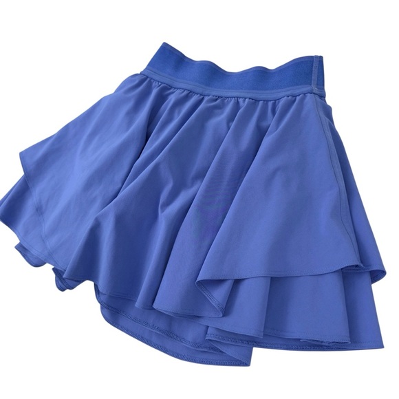 Lululemon Court Rival High-Rise Tennis Skirt Long Wild Indigo Blue Skort Size 0 - Picture 4 of 14